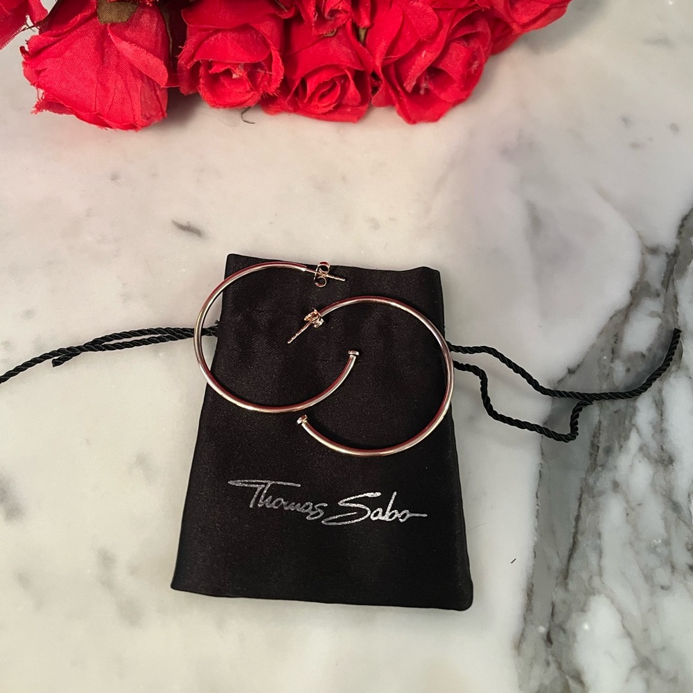 Thomas Sabo 925 Rose Gold Hoop Earrings